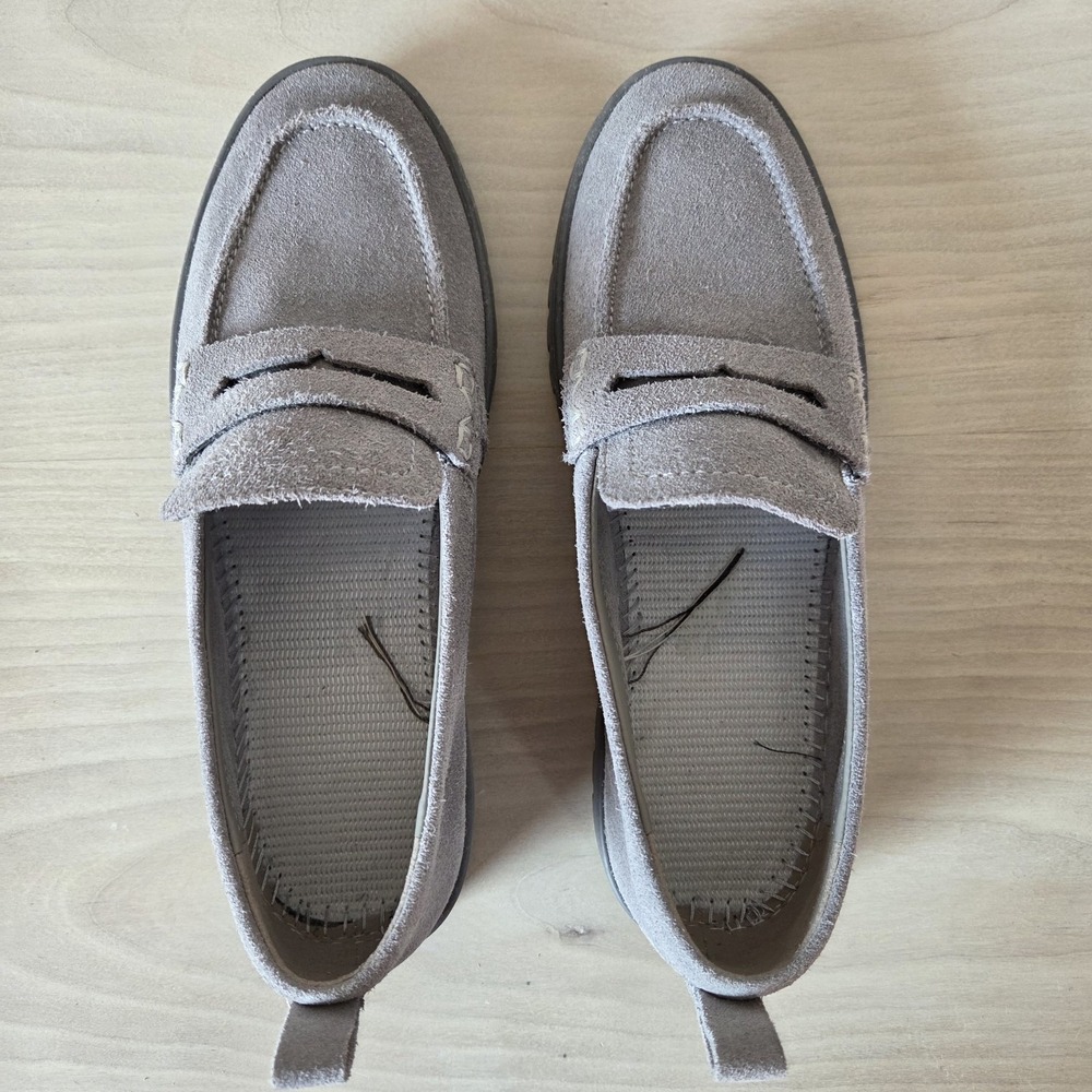 Vionic Uptown Loafers Size 7.5 Grey Penny Shoes Orthotic Comfort - Picture 7 of 12